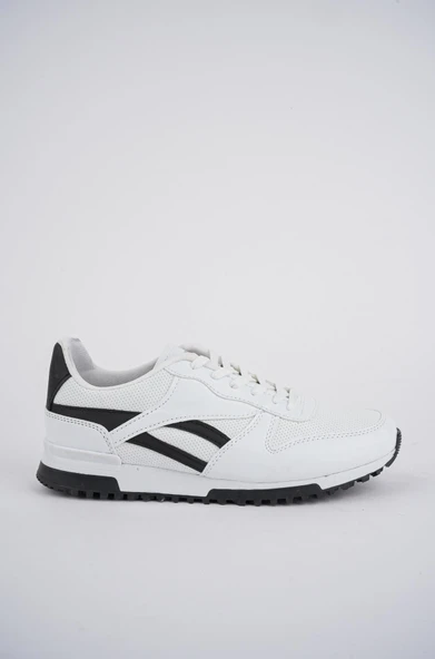 Muggo MGPARKER Unisex Günlük Garantili Yürüyüş Koşu Sneaker Spor Ayakkabı  SİYAH- BEYAZ 38 - 5