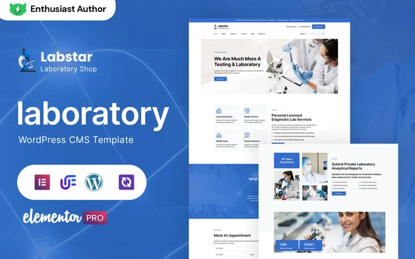 Labstar - Laboratory And Science Research Wordpress Teması