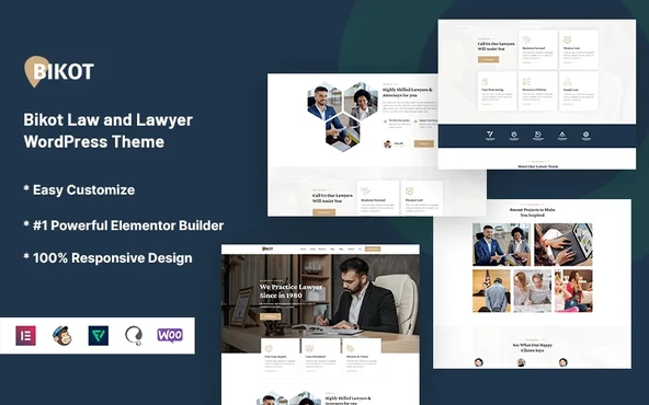 Bikot - Law and Lawyer Wordpress Teması