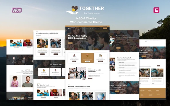 Together - NGO & Charity WooCommerce Teması