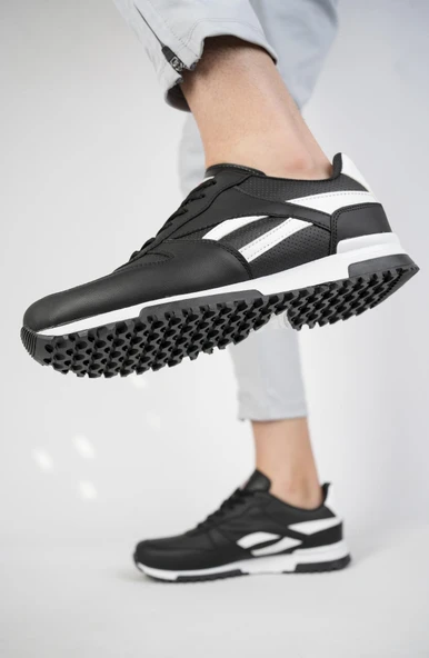 Muggo MGPARKER Unisex Günlük Garantili Yürüyüş Koşu Sneaker Spor Ayakkabı  SİYAH 40 - 2