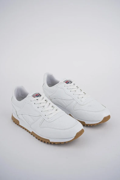 Muggo MGPARKER Unisex Günlük Garantili Yürüyüş Koşu Sneaker Spor Ayakkabı  BEYAZ 44 - 4