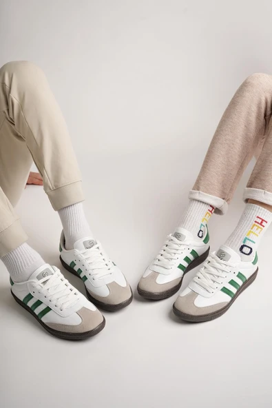 Muggo JABBAR Unisex Ortopedik Günlük Garantili Bağcıklı Yürüyüş Koşu Sneaker Spor Ayakkabı  YEŞİL 36 - 9
