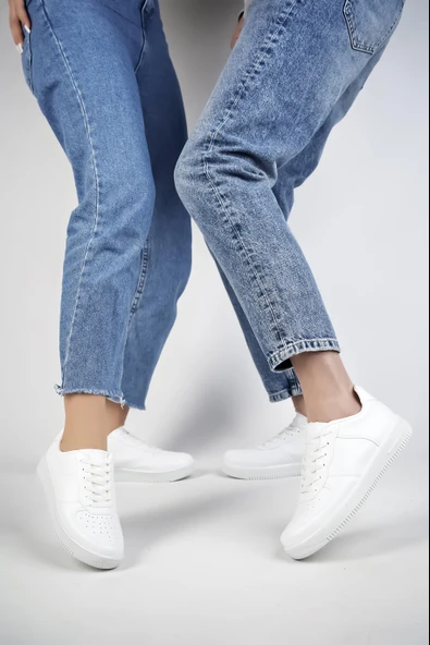 Muggo SVT01 Unisex  Sneaker Ayakkabı  BEYAZ 41