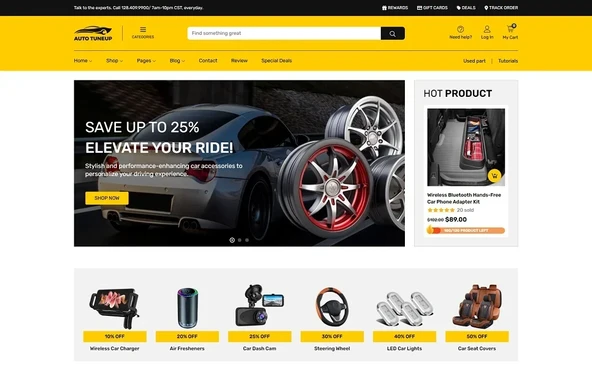 TuneUp - Auto Parts WooCommerce WordPress Teması - 2