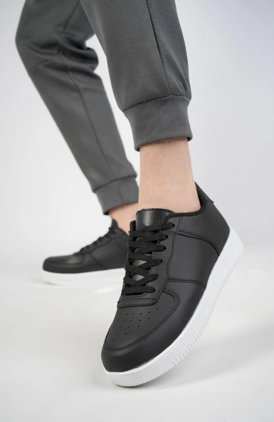 Muggo SVT01 Unisex  Sneaker Ayakkabı  SİYAH- BEYAZ 39 - 6