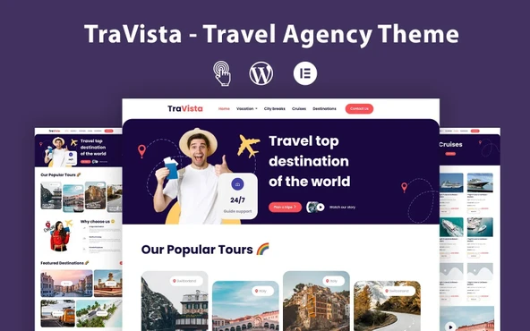 TraVista - Travel Agency WordPress Teması