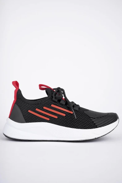 Muggo SCARPA Unisex Ortopedik Günlük Garantili Yürüyüş Koşu Sneaker Spor Ayakkabı   KIRMIZI 43