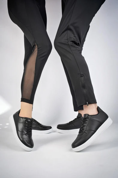 Muggo SVT01 Unisex  Sneaker Ayakkabı  SİYAH- BEYAZ 38