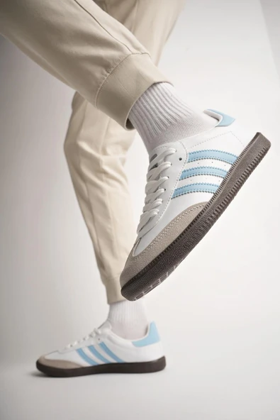 Muggo JABBAR Unisex Ortopedik Günlük Garantili Bağcıklı Yürüyüş Koşu Sneaker Spor Ayakkabı  MAVİ 43 - 7