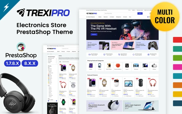 Trexipro - Electronics and Mega Store PrestaShop Teması - 1