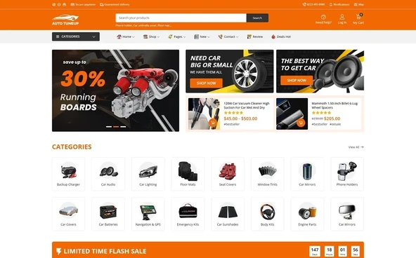 TuneUp - Auto Parts WooCommerce WordPress Teması - 4