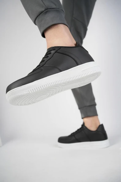 Muggo SVT01 Unisex  Sneaker Ayakkabı  SİYAH- BEYAZ 39 - 4