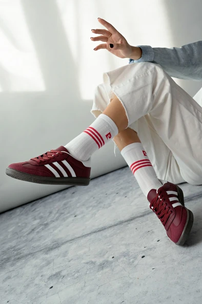 Muggo JABBAR Unisex Ortopedik Günlük Garantili Bağcıklı Yürüyüş Koşu Sneaker Spor Ayakkabı  BORDO 40 - 3