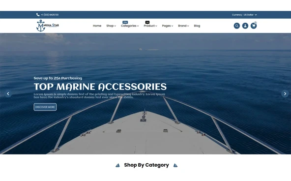 Marina Star - Maritime Accessories and Water Sports Gear OpenCart Teması - 3