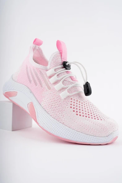 Muggo JETSON Günlük Unisex Çocuk Garantili Bağcıklı Rahat Sneaker Spor Ayakkabı  PUDRA 35 - 5