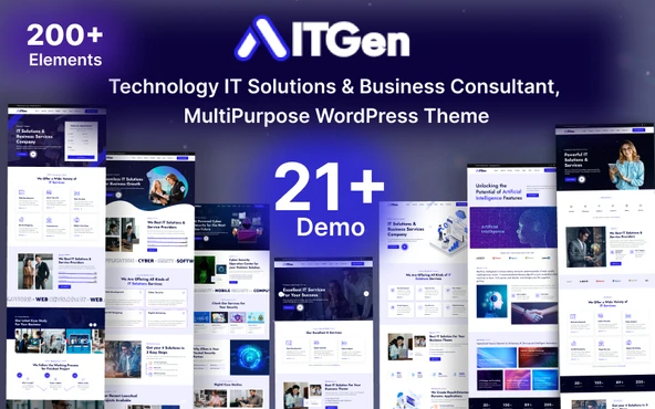 ITGen - Technology IT Solutions & Business Consultant WordPress Teması