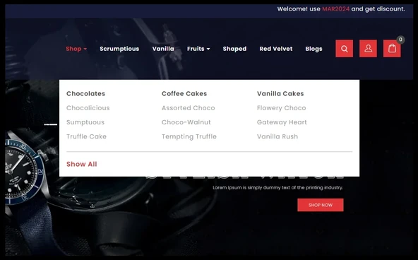 Versace Watch Store Opencart Teması - 2