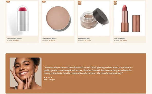 SkinFuel – Beauty & Skincare Brands Shopify Teması - 2