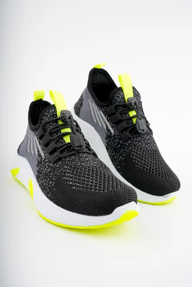 Muggo JETSON Günlük Unisex Çocuk Garantili Bağcıklı Rahat Sneaker Spor Ayakkabı  YEŞİL 28 - 8