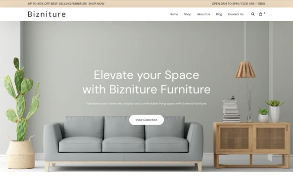 Bizniture - Furniture WooCommerce Teması - 3