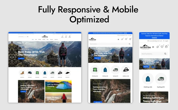 Trekking - Yürüyüş, Kamp, Trekking ve Spor Mağazası WooCommerce Teması - 3