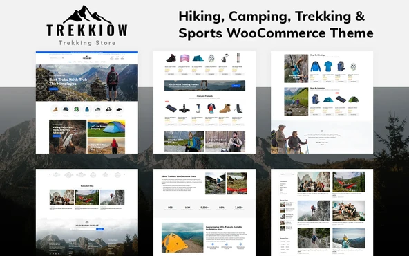 Trekking - Yürüyüş, Kamp, Trekking ve Spor Mağazası WooCommerce Teması