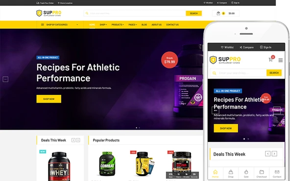 Suppro - Health Supplement WooCommerce Teması - 1