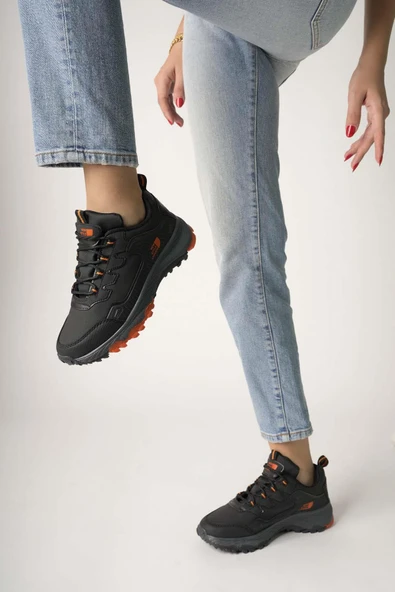 Muggo North Unisex Garantili Trekking Outdoor Ayakkabı  SİYAH 43 - 4