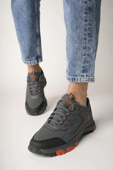 Muggo North Unisex Garantili Trekking Outdoor Ayakkabı  FÜME 39