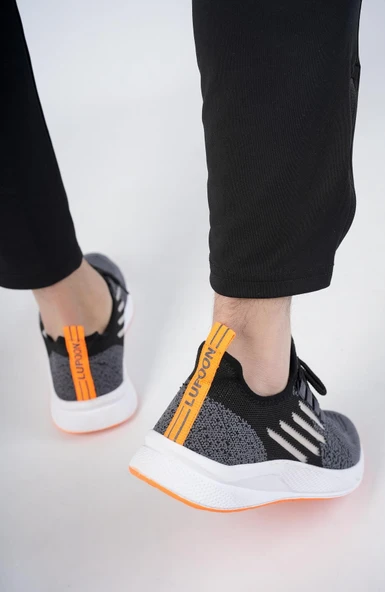 Muggo Ultraboost Unisex Ortopedik Günlük Garantili Yürüyüş Koşu Sneaker Spor Ayakkabı  FÜME 42 - 5