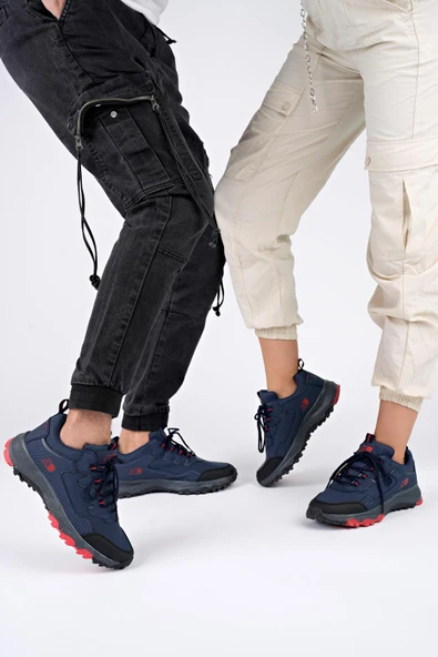Muggo North Unisex Garantili Trekking Outdoor Ayakkabı  LACİVERT 40 - 2