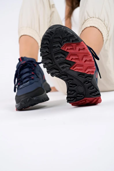 Muggo North Unisex Garantili Trekking Outdoor Ayakkabı  LACİVERT 40 - 4