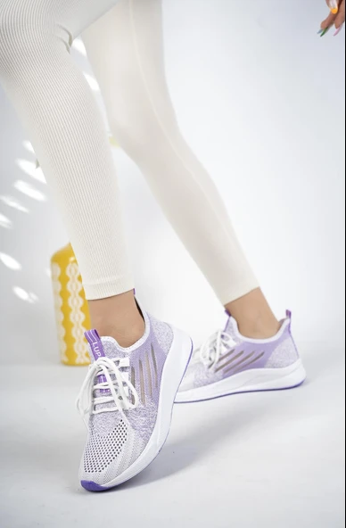Muggo Ultraboost Unisex Ortopedik Günlük Garantili Yürüyüş Koşu Sneaker Spor Ayakkabı  MOR 37 - 4