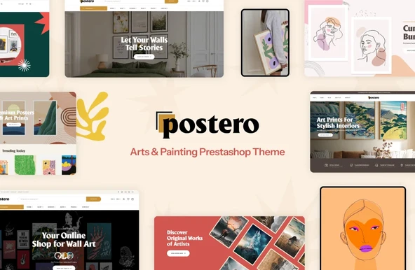 Leo Postero - Arts & Painting PrestaShop Teması - 1