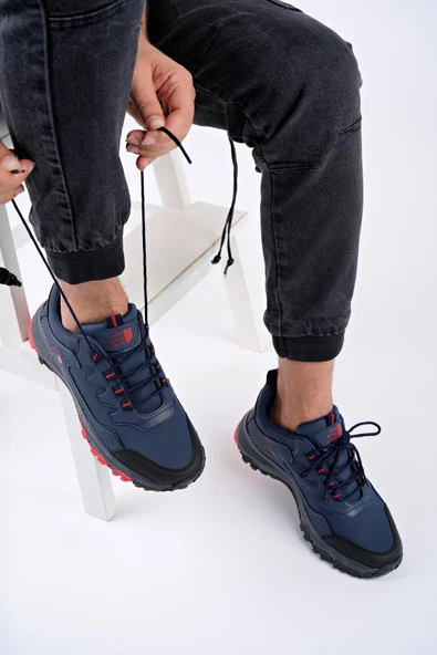 Muggo North Unisex Garantili Trekking Outdoor Ayakkabı  LACİVERT 40 - 6