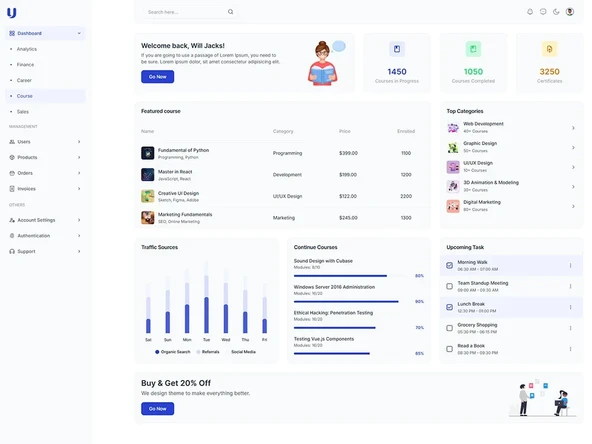 Uno - React & Tailwind 4 Admin Teması - 3