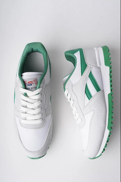 Muggo MGMORİS Unisex Günlük Garantili Yürüyüş Koşu Sneaker Spor Ayakkabı  YEŞİL 42 - 6