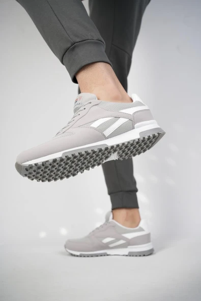 Muggo MGMORİS Unisex Günlük Garantili Yürüyüş Koşu Sneaker Spor Ayakkabı  GRİ 43 - 2