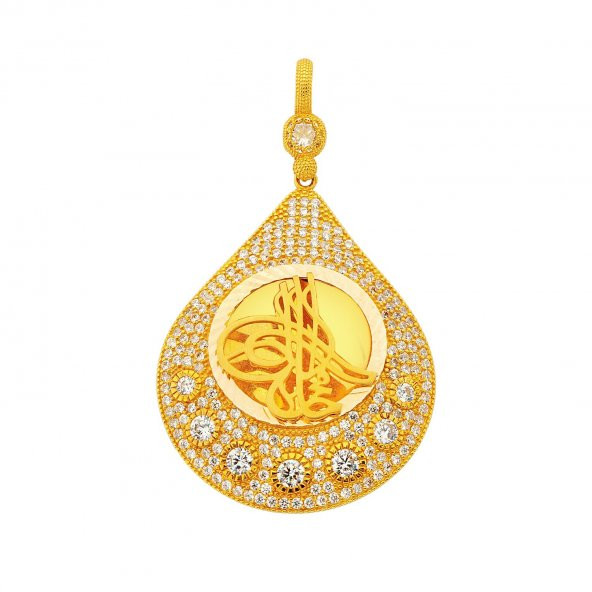 Altın Tuğralı Çerçeve Kolye 13,65 Gram