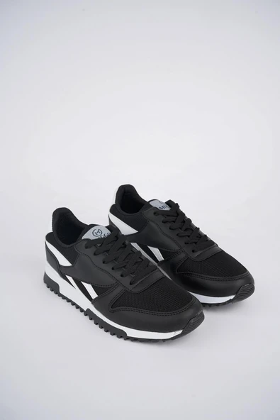 Muggo MGMORİS Unisex Günlük Garantili Yürüyüş Koşu Sneaker Spor Ayakkabı  SİYAH 36 - 6