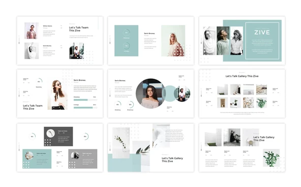 Zive – Simple & Minimal Power Point Teması - 2