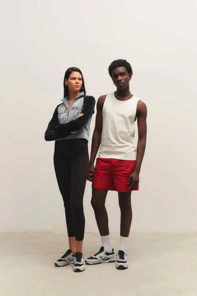 Muggo Elvis Unisex Ortopedik Günlük Garantili Yürüyüş Koşu Sneaker Spor Ayakkabı  Gri-Lacivert 44