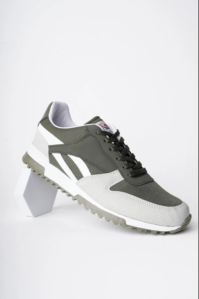 Muggo MGMORİS Unisex Günlük Garantili Yürüyüş Koşu Sneaker Spor Ayakkabı  HAKİ 37 - 6