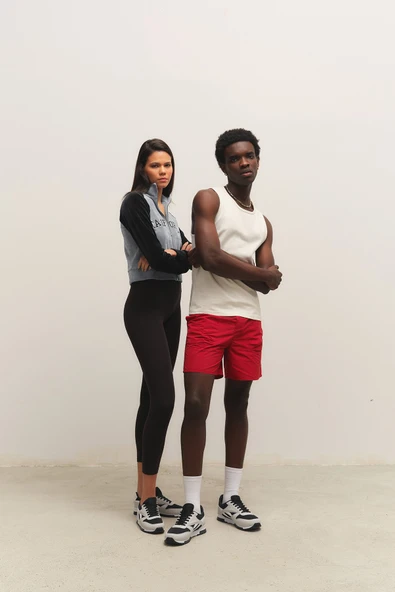 Muggo Elvis Unisex Ortopedik Günlük Garantili Yürüyüş Koşu Sneaker Spor Ayakkabı  Gri-Lacivert 38 - 2