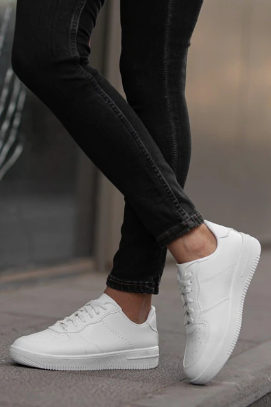 Muggo MGPOGBA Unisex Sneaker Günlük Spor Ayakkabı  BEYAZ 43 - 5