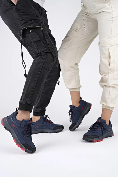 Muggo KUZEY Unisex Garantili Trekking Outdoor Sneaker Ayakkabı  LACİVERT 42