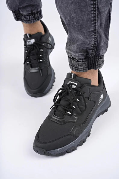 Muggo KUZEY Unisex Garantili Trekking Outdoor Sneaker Ayakkabı  SİYAH-SİYAH 41 - 3