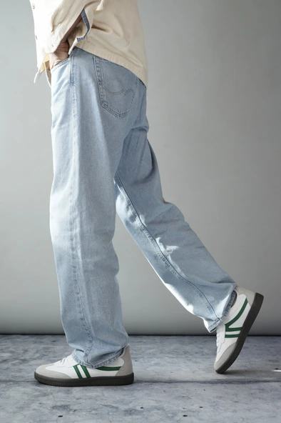 Muggo GARCİA Garantili Unisex Ortopedik Günlük Bağcıklı Yürüyüş Koşu Sneaker Spor Ayakkabı  YEŞİL 39 - 4