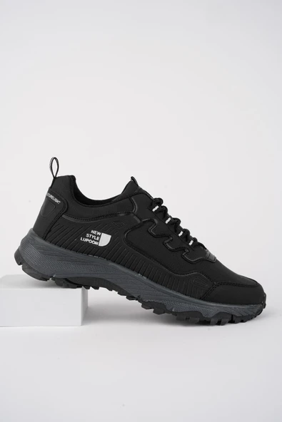 Muggo KUZEY Unisex Garantili Trekking Outdoor Sneaker Ayakkabı  SİYAH-SİYAH 41 - 6